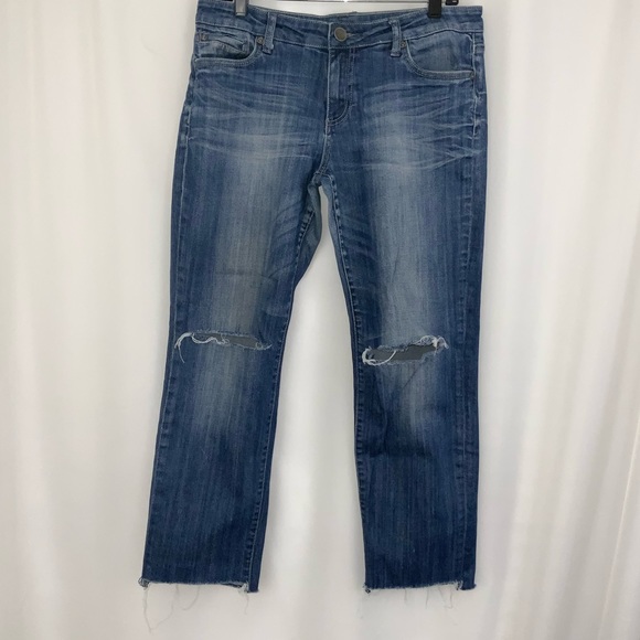 Women’s Kut from the Kloth Destroyed Jeans Size 10 - Picture 1 of 3